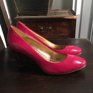 Coach Pink Patton Leather Heels Size 7.5